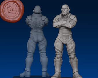 Jet Black | Sci-Fi Miniature | DnD Miniature | Tabletop Game | RPG | Pathfinder | Western RPG