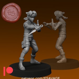 Gennin | Fantasy Miniature | DnD Miniature | Tabletop Game | RPG | Pathfinder | Ethan Savage Studios