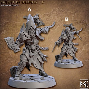 Cultist of Melmora B | Fantasy Miniature | DnD Miniature | RPG | Tabletop Game | Artisan Guild