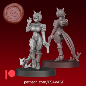 Sairos Pinup Sci-Fi miniatuur tafelblad RPG Pathfinder miniatuurschilderij | ES