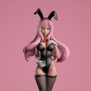 Bunny Girl Pinup / 32 mm, 54 mm, 75 mm Miniatura de fantasía / Miniatura DnD / Juegos de mesa / RN Estudio