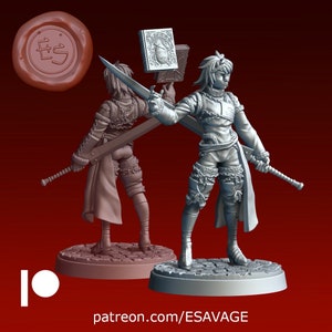 Nier | Fantasy Miniature | Dungeons and Dragons | DnD Miniature | Tabletop Game | RPG | Pathfinder |  Ethan Savage Studios