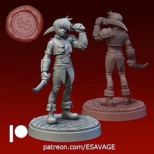 Joshua | Sci-Fi Miniature | Dungeons and Dragons | DnD Miniature | Tabletop Game | RPG | Pathfinder |  Ethan Savage Studios