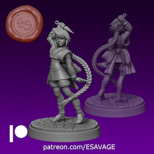 Misao | Fantasy Miniature | Dungeons and Dragons | DnD Miniature | Tabletop Game | RPG | Pathfinder |  Ethan Savage Studios
