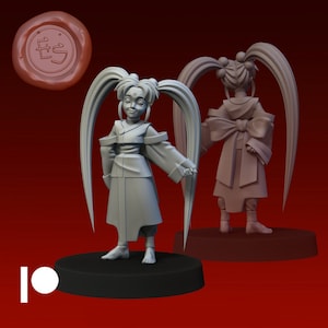 Sasami | Fantasy Miniature | Dungeons and Dragons | DnD Miniature | Tabletop Game | RPG | Pathfinder |  Ethan Savage Studios