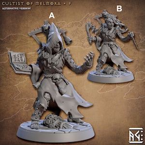 Cultist of Melmora F | Fantasy Miniature | DnD Miniature | RPG | Tabletop Game | Artisan Guild