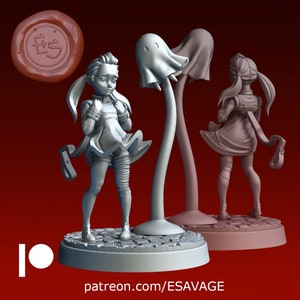 Fio and Mama | Fantasy Miniature | Dungeons and Dragons | DnD Miniature | Tabletop Game | RPG | Pathfinder |  Ethan Savage Studios