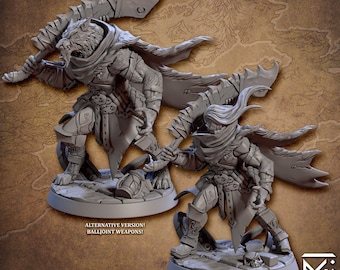 Capitão Fenrir - o Caçador de Prata e Lobisomem | Miniatura de Fantasia | Miniatura DnD | RPG | Jogo de Mesa | Guilda dos Artesãos