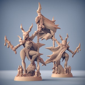 Ishtarra the Plague Queen | 32mm or 28mm Fantasy Miniature | DnD Miniature | RPG | Tabletop Game | Artisan Guild