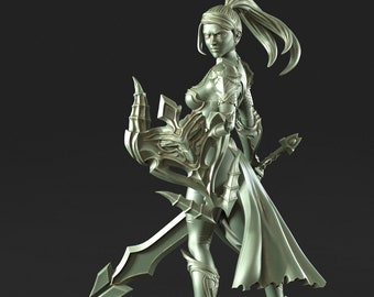 Aniela Kämpfer Pinup Fantasy Miniature Dungeons and Dragons Mini RPG Tabletop Miniature DnD Painting Pathfinder 5e DnD | RNE