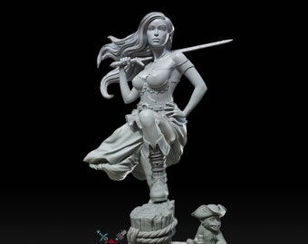 Marina Pose B | Resin Miniatur | Fantasie-Miniatur | D&D Miniatur | Rollenspiel | Tabletop Spiel | Pfadfinder