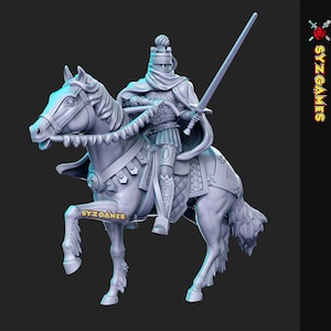 Soth Mounted | Fantasy Miniature | DnD Miniature | Dungeons & Dragons | Pathfinder | RPG | Tabletop | RN Estudio