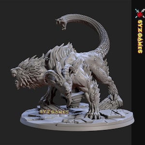 Ignis Chimera | Fantasy Miniature | DnD Miniature | RPG | Tabletop Game | Artisan Guild