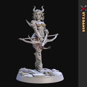 Aurora Darkember  | Pinup | Resin Miniature | Fantasy Miniature | DnD 5E | RPG | Tabletop Game | Pathfinder | RN Estudio