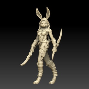 Harengon, Rogue | Fantasy Resin Miniature | DnD Miniatures | RPG | Tabletop Game