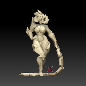 Waverendor - Dark Dragon Goddess | Fantasy Miniature | DnD Miniature | Tabletop | Twin Goddess