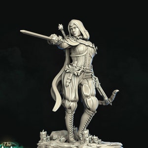 Isabetta of the Dawn | Fantasy Resin Miniature | DnD Miniature | RPG | Tabletop Game | Archvillain Games