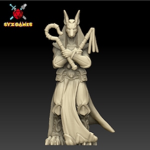 Hound Archon Preist | Fantasy Resin Miniature | DnD Miniature | RPG | Tabletop Game | Printed Obsession