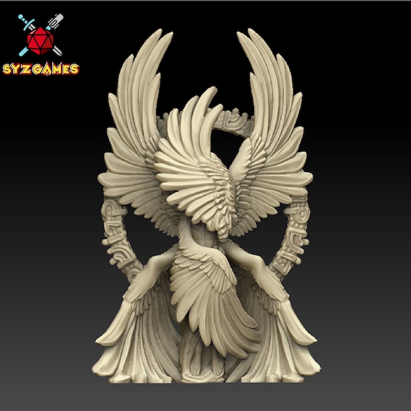 Seraphim - Archangel | Fantasy Resin Miniature | DnD Miniature | RPG | Tabletop Game | Printed Obsession