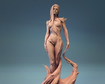Dryad | 32mm or 75mm | Fantasy Miniature | Pin-up | Dungeons and Dragons | DnD Miniature | Tabletop Game | RPG | Lord of the Print