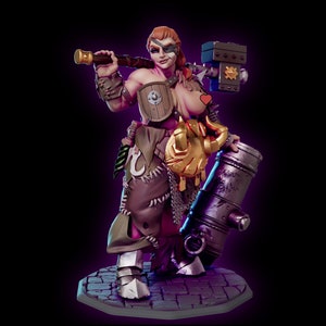 Drunga Smallgut the Female Ogre | Fantasy Miniature | DnD | Resin Miniature | RPG | Tabletop Game | Pathfinder | Gaz Minis