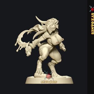 Skaria Shadowdancer | Pinup | 32mm 54mm 75mm Fantasy Miniature | DnD Miniature | RPG | Tabletop Game | Artisan Guild