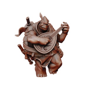 Tortle Bard | Fantasy Miniature | Dungeons and Dragons | DnD Miniature | Tabletop Game | RPG | Pathfinder |  Manuel Boria