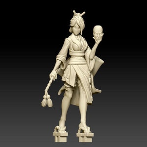 Changeling Ninja | Fantasy Resin Miniature | DnD Miniature | RPG | Tabletop Game | Printed Obsession