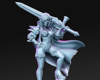 Zeera | Royal Guard 2 |  32mm or 28mm Fantasy Miniature | DnD Miniature | RPG | Tabletop Game | Pathfinder | RN Estudio
