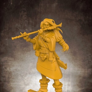 Human Female Bard | Fantasy Miniature | Dungeons and Dragons | DDnD Miniature | Tabletop Game | RPG | Pathfinder