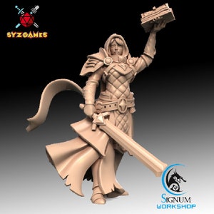 Liobrenda the Temple Novice | Fantasy Miniature | DnD Miniature | Tabletop Games | RPG |  Signum Workshop