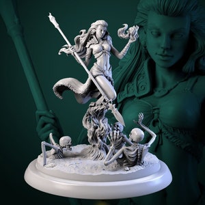 Pey-Ta Bringing the Dawn Exorcist Mage | 32mm and 75mm Fantasy Resin Miniature | DnD Miniature | RPG | Tabletop Game | White Werewolf Tavern