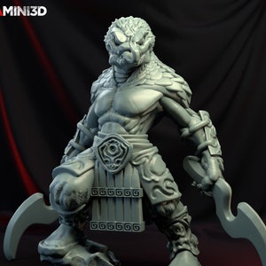 Yuan-Ti, Malison | Fantasyminiatyr | Dungeons and Dragons | DnD-miniatyr | Brädspel | RPG | Amini3D