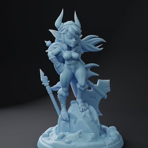 Rufftuf Barbarian Goblin | Fantasy Miniature | DnD Miniature | Tabletop | Twin Goddess