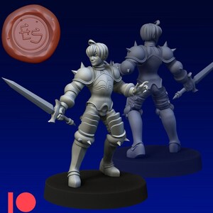 Ramza | Fantasy Miniature | Dungeons and Dragons | DnD Miniature | Tabletop Game | RPG | Pathfinder |  Ethan Savage Studios