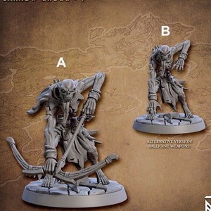 Barrow Ghoul F | Fantasy Resin Miniature | DnD Miniature | RPG | Tabletop Game | Artisan Guild