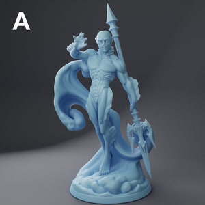 Psionic Sahuagin | Pinup | Fantasy Miniature | DnD Miniature | Tabletop | Twin Goddess