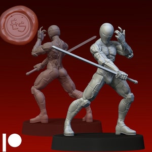 Gray Fox | Sci-Fi Miniature | Resin Miniature | DnD Miniature | Tabletop Game | RPG | Pathfinder | Ethan Savage Studios