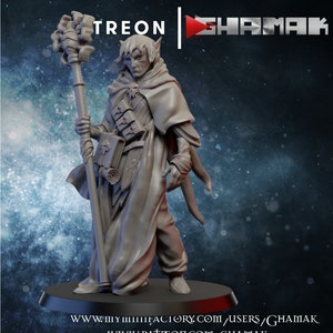 Dark Elf Mage | Fantasy Miniature | Dungeons and Dragons | DnD Miniature | Tabletop Game | RPG | Ghamak
