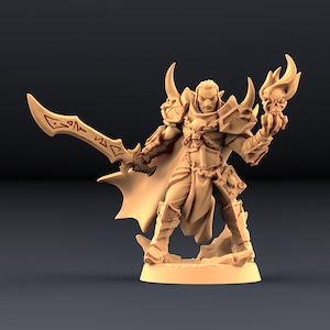 Ildamo- Warlock of House Baalzrodan | Abyss Demons | 32mm or 28mm Fantasy Miniature | DnD Miniature | Tabletop Game | RPG | Artisan Guild