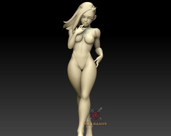 Succubus Girl | Pinup | Fantasy Resin Miniature | DnD Miniature | Dungeons & Dragons | Pathfinder | RPG | Tabletop
