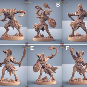 Nagarot Thralls | Fantasy Miniature | DnD Miniature | RPG | Tabletop Game | Artisan Guild