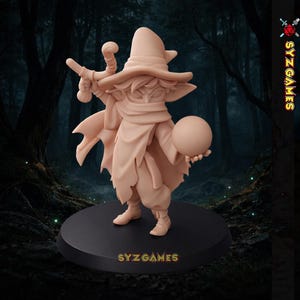 Orbe Mancer Goblin Mago Fantasía Miniatura Dungeons and Dragons Mini RPG Juegos de mesa DnD 5e Pintura Pathfinder / TW