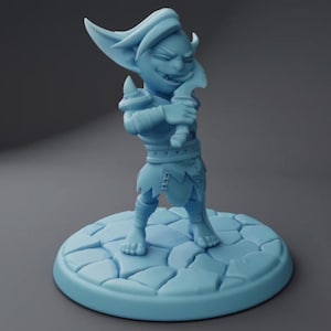 Goblin Minion 3 Goblin Rouge Fantasy Miniature Dungeons and Dragons Mini RPG Tabletop Games DnD 5e Painting Pathfinder | TW