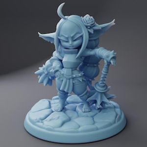 Thistle the Goblin Fighter Fantasy Miniature Dungeons and Dragons Mini RPG Tabletop Games DnD 5e Painting Pathfinder | TW