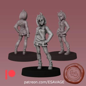 Momo Modern Life Fantasy Miniature Dungeons and Dragons Mini RPG Tabletop Miniature DnD Painting Pathfinder 5e DnD | ES