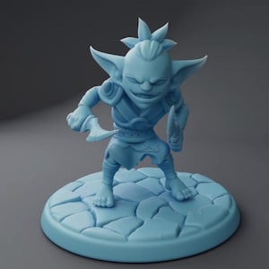 Goblin Minion 2 Goblin Rouge Fantasy Miniature Dungeons and Dragons Mini RPG Tabletop Games DnD 5e Painting Pathfinder | TW