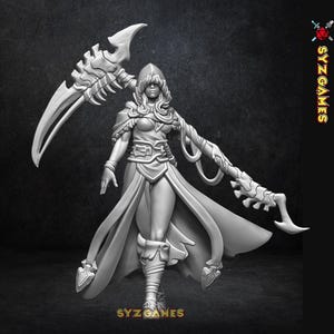 Pinup de la Segadora del Norte, miniaturas de Dungeons and Dragons, minijuegos de rol, juegos de mesa, DnD 5e, pintura, Pathfinder/GM