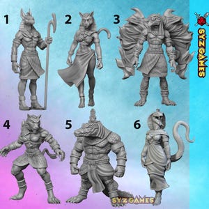 Egyptian Gods Celestial Fantasy Miniature Dungeons and Dragons Miniature RPG Tabletop Miniature DnD Painting Pathfinder 5e DnD