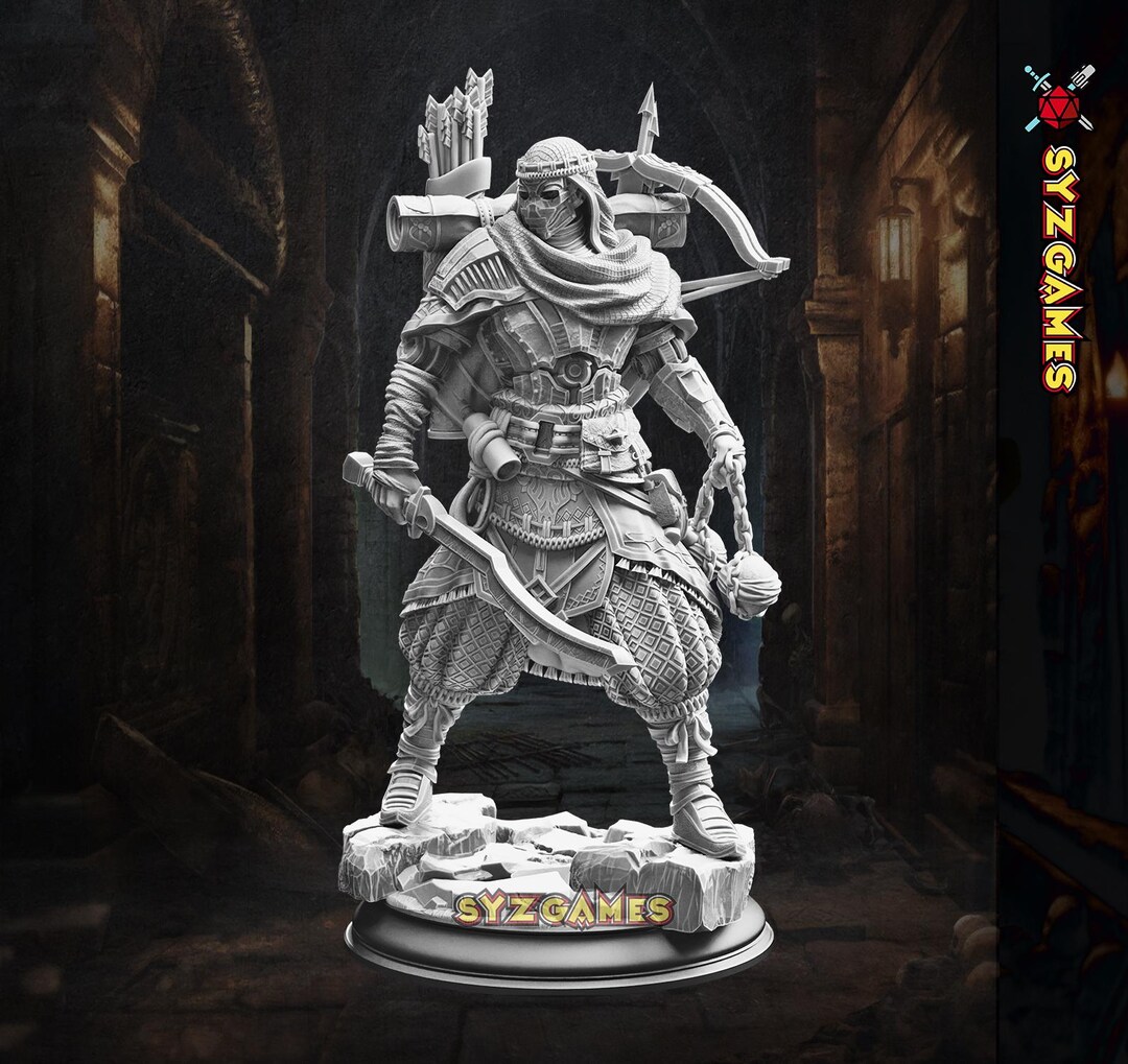 Dnd Ranger Mini Warforged Wanderer Miniature, Dnd Ranger Mini, Construct Ranger Figure ...